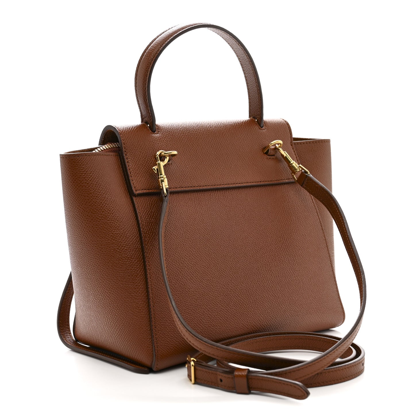 Grained Calfskin Nano Belt Bag Caramel