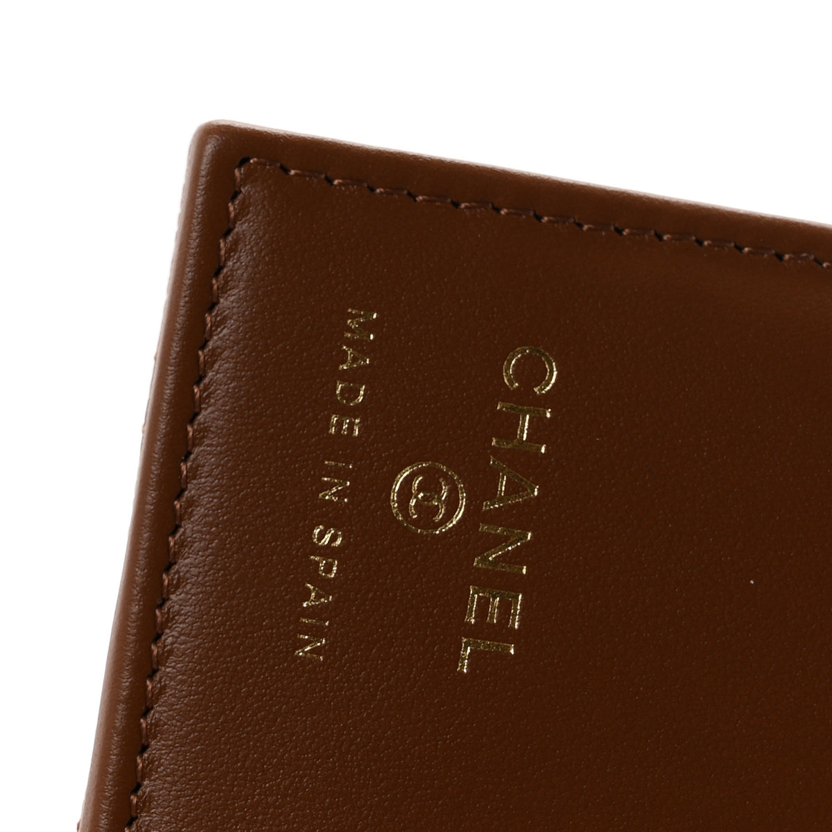 Chanel Caviar Quilted Passport Holder Camel 6 of 8