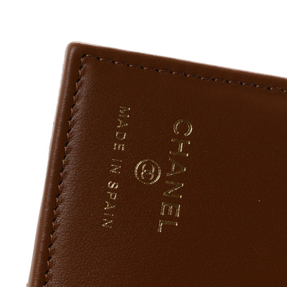 Chanel Caviar Quilted Passport Holder Camel 6 of 8
