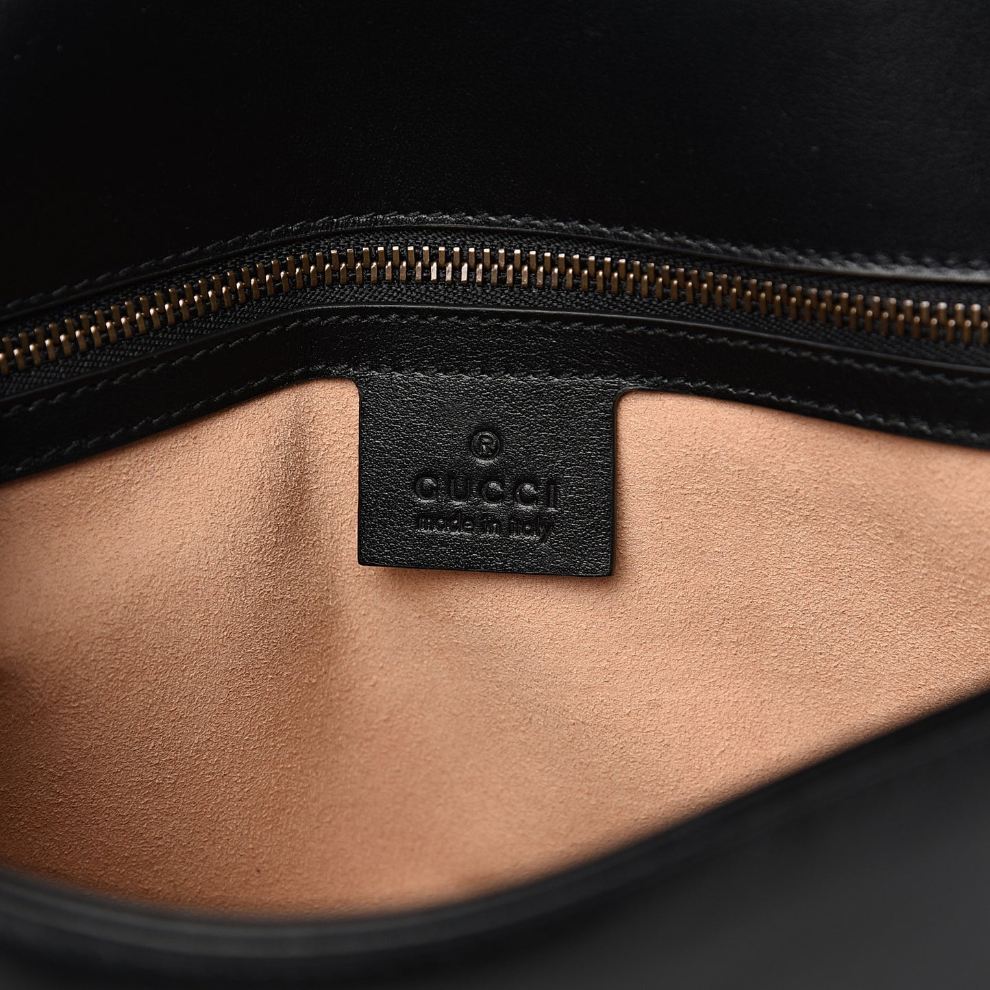 Calfskin Matelasse Small GG Marmont Shoulder Bag Black