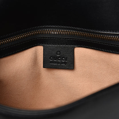 Gucci Calfskin Matelasse Small GG Marmont Shoulder Bag Black 7 of 9