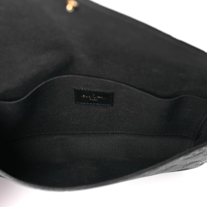 Louis Vuitton Empreinte Pochette Felicie Chain Wallet Black 6 of 10