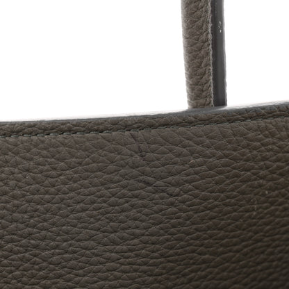 The Row Matte Grained Calfskin Soft Margaux 15 Grey 13 of 14