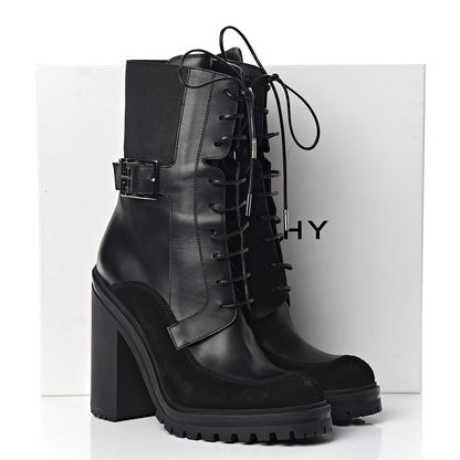 Givenchy Calfskin Suede Aviator Ankle Boots 41 Black 10 of 10