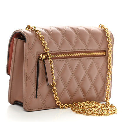 Mulberry Smooth Calfskin Quilted Small Darley Shoulder Bag Dark Blush 3 of 9