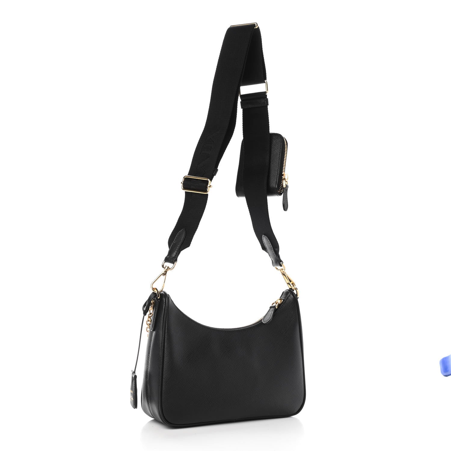 Prada Saffiano Lux Re-Edition 2005 Shoulder Bag Black 3 of 11