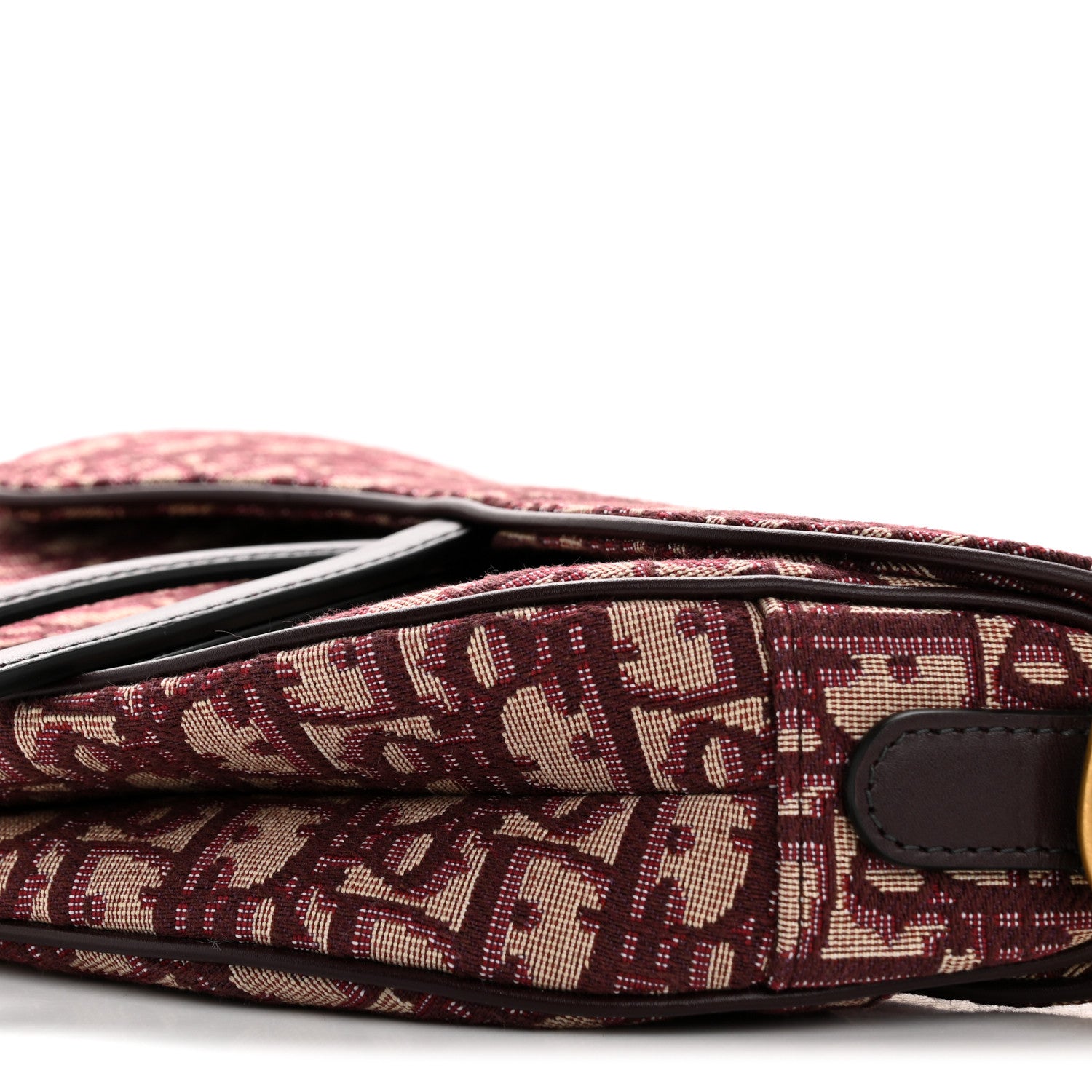 Christian Dior Oblique Saddle Bag Burgundy 10 of 10