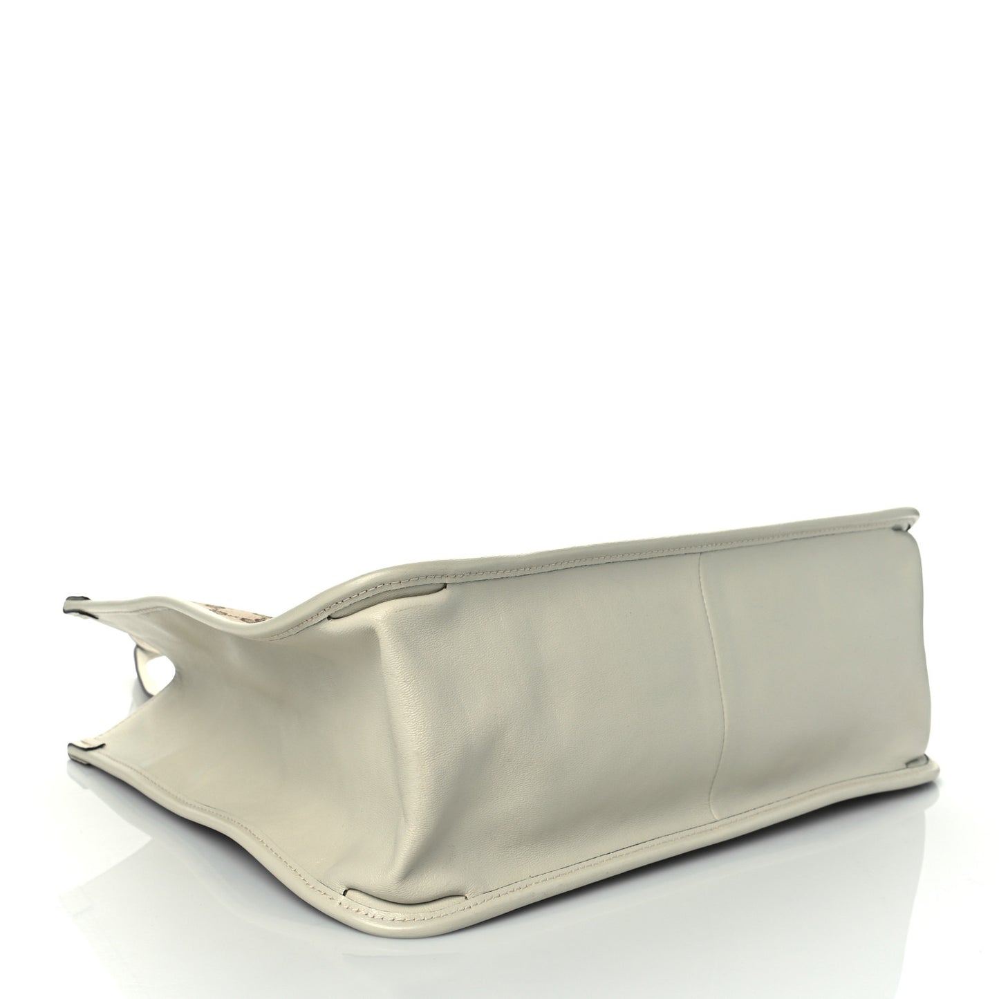Monogram New Sakai Calfskin Lux Horsebit 1955 Tote Beige Ebony Mystic White