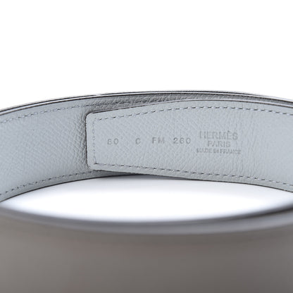 Hermes Epsom 32mm Belt Strap 80 Etain Bleu Glacier 4 of 7