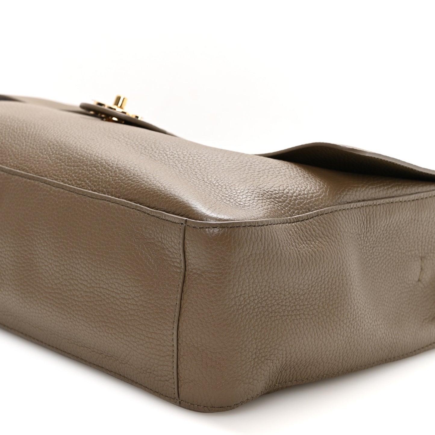 Grained Calfskin Souplissimo Maxi Flap Light Brown