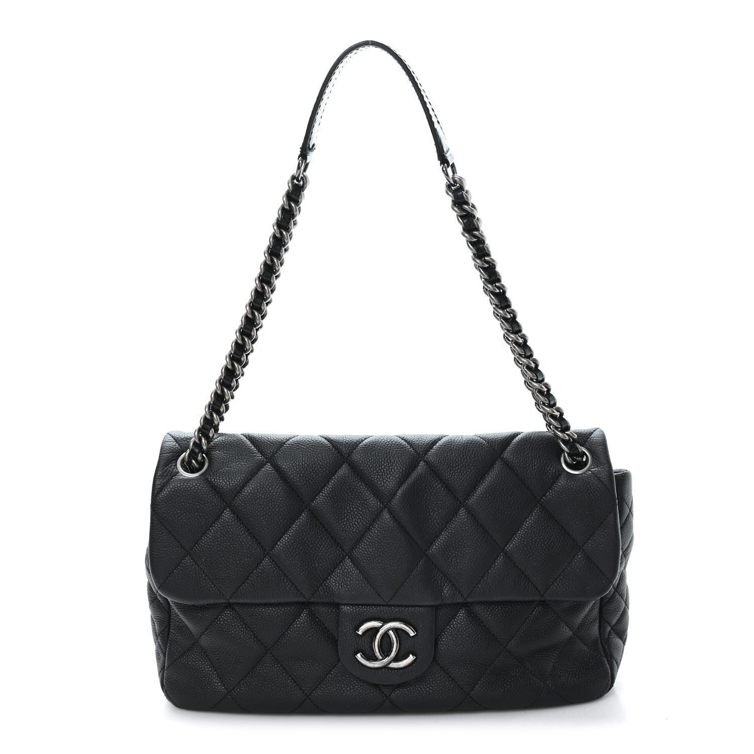 Chanel Caviar Quilted Coco Casual Flap Black 1 of 10