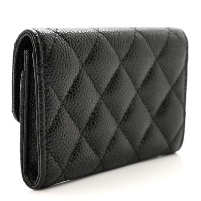 Chanel Caviar Quilted Flap Card Holder Black 3 of 9