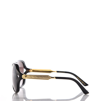 Gucci Acetate Oversized Butterfly Sunglasses GG 0076/S Black 3 of 6