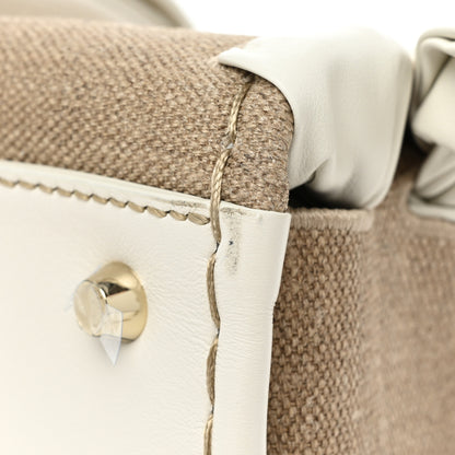 Chloe Calfskin Linen Medium Edith White 9 of 12
