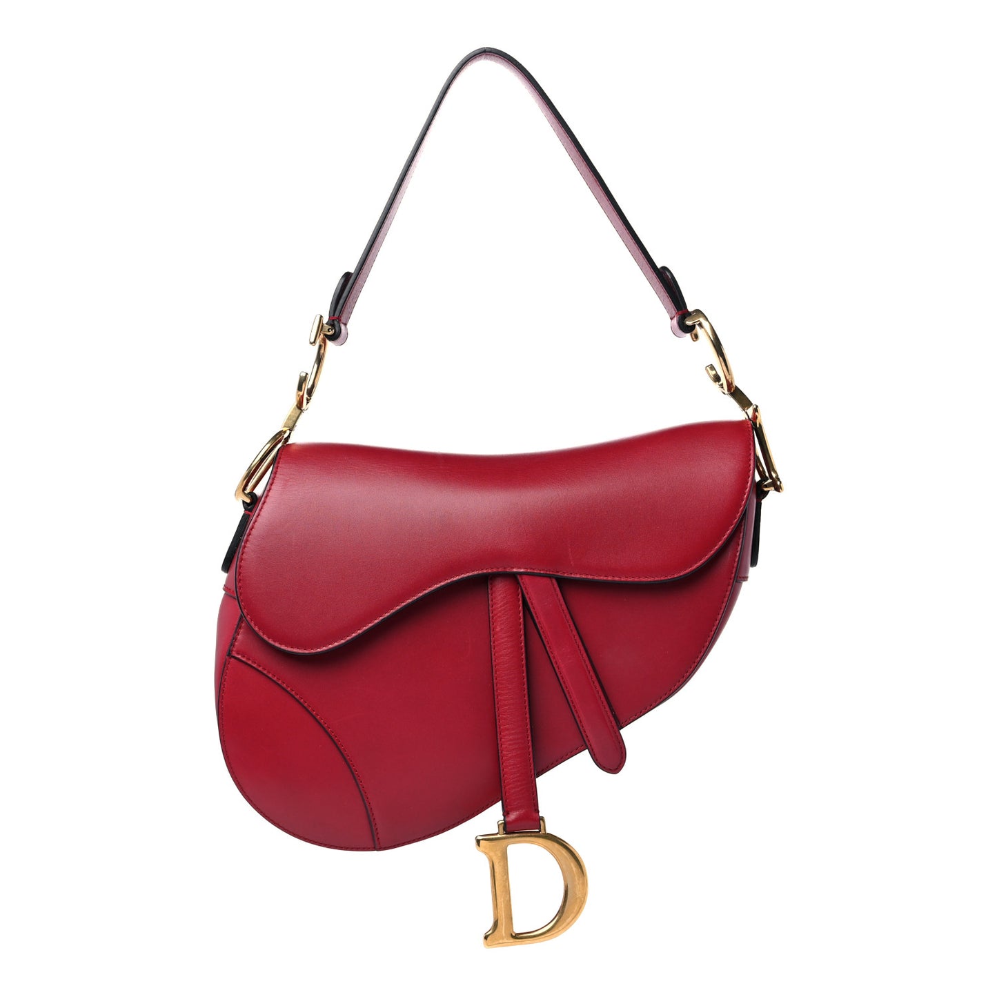 Calfskin Saddle Bag Scarlet