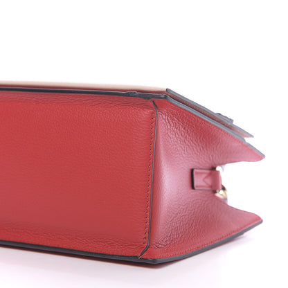 MCM Calfskin Mini Milano Tote Ruby Red Rose Dust 7 of 10