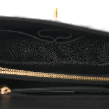 Chanel Caviar Lizard Embossed Quilted Small Coco Handle Flap Black 5 of 12