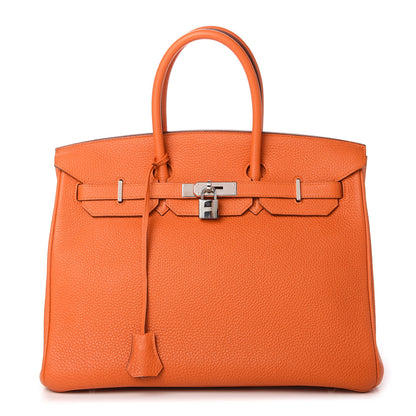 Hermes Togo Birkin 35 Orange 1 of 10