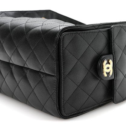 Chanel Caviar Quilted Small Chanel 25 Handbag Black 9 of 10
