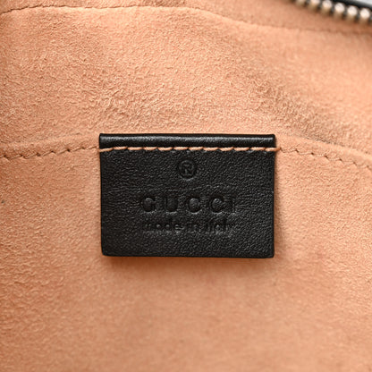 Gucci Calfskin Matelasse Small GG Marmont Chain Shoulder Bag Black 6 of 12