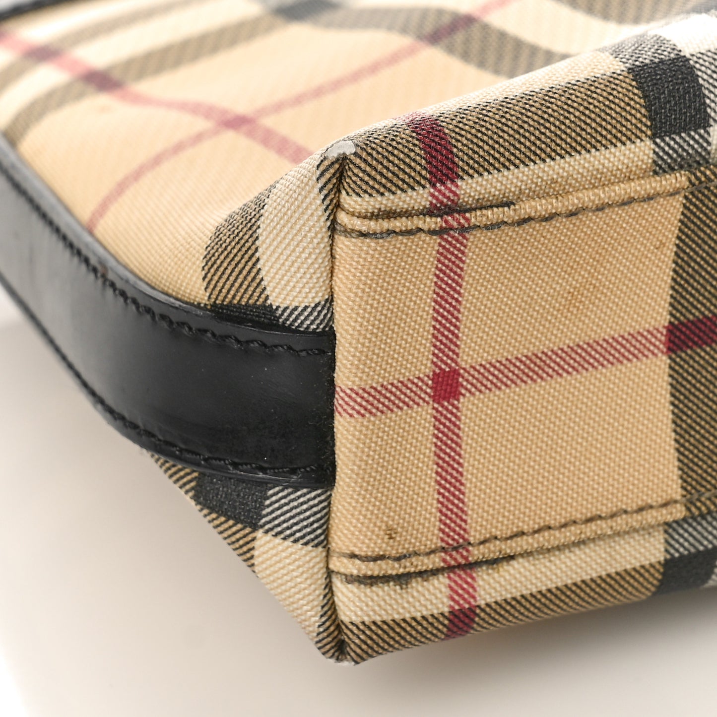 House Check Shoulder Bag Black