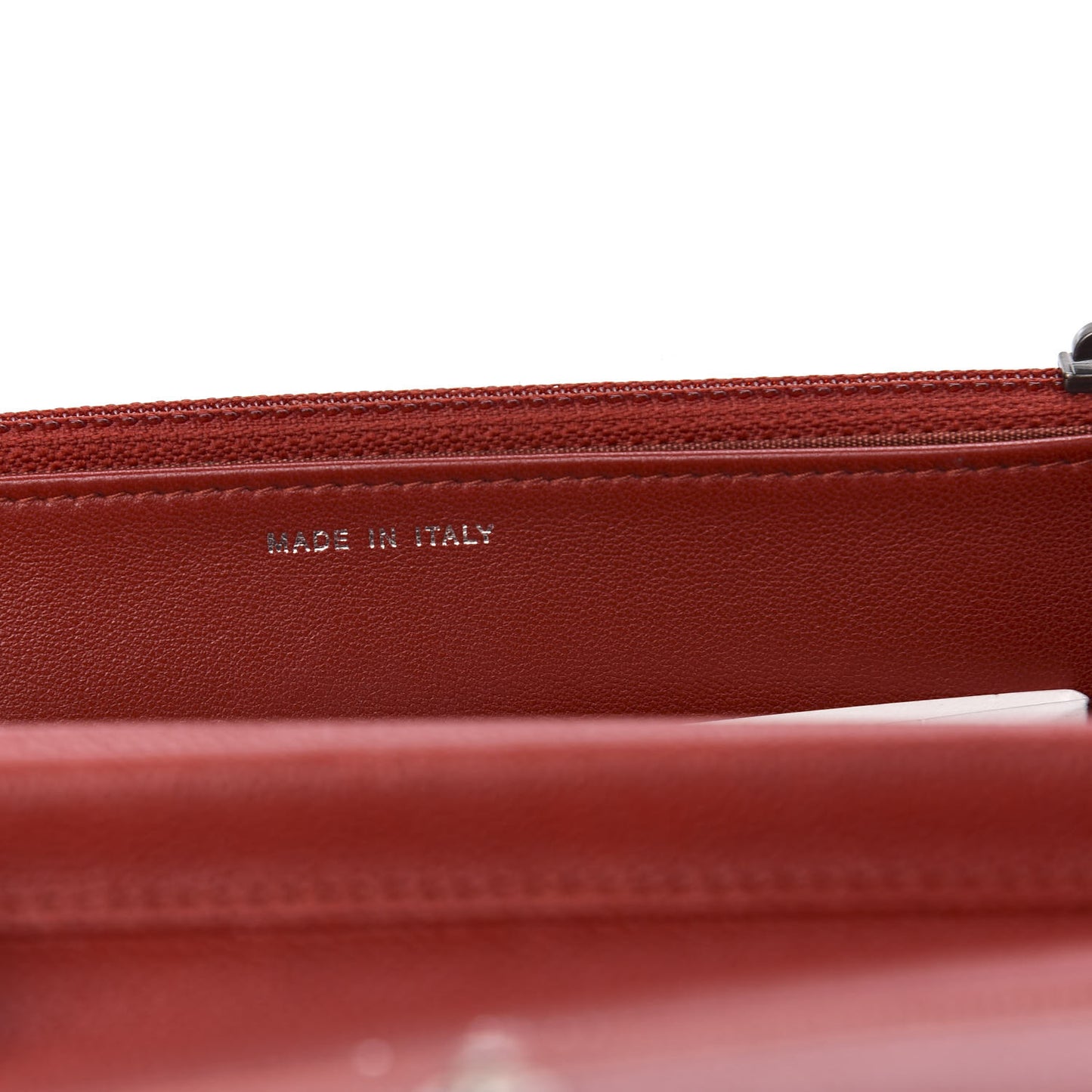 Caviar Quilted Boy Wallet On Chain WOC Red