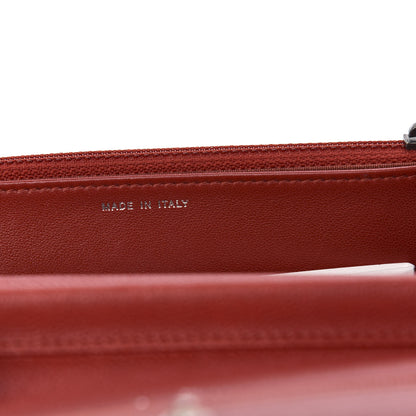 Chanel Caviar Quilted Boy Wallet On Chain WOC Red 6 of 11