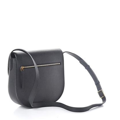 Celine Grained Calfskin Compact Trotteur Black 3 of 8