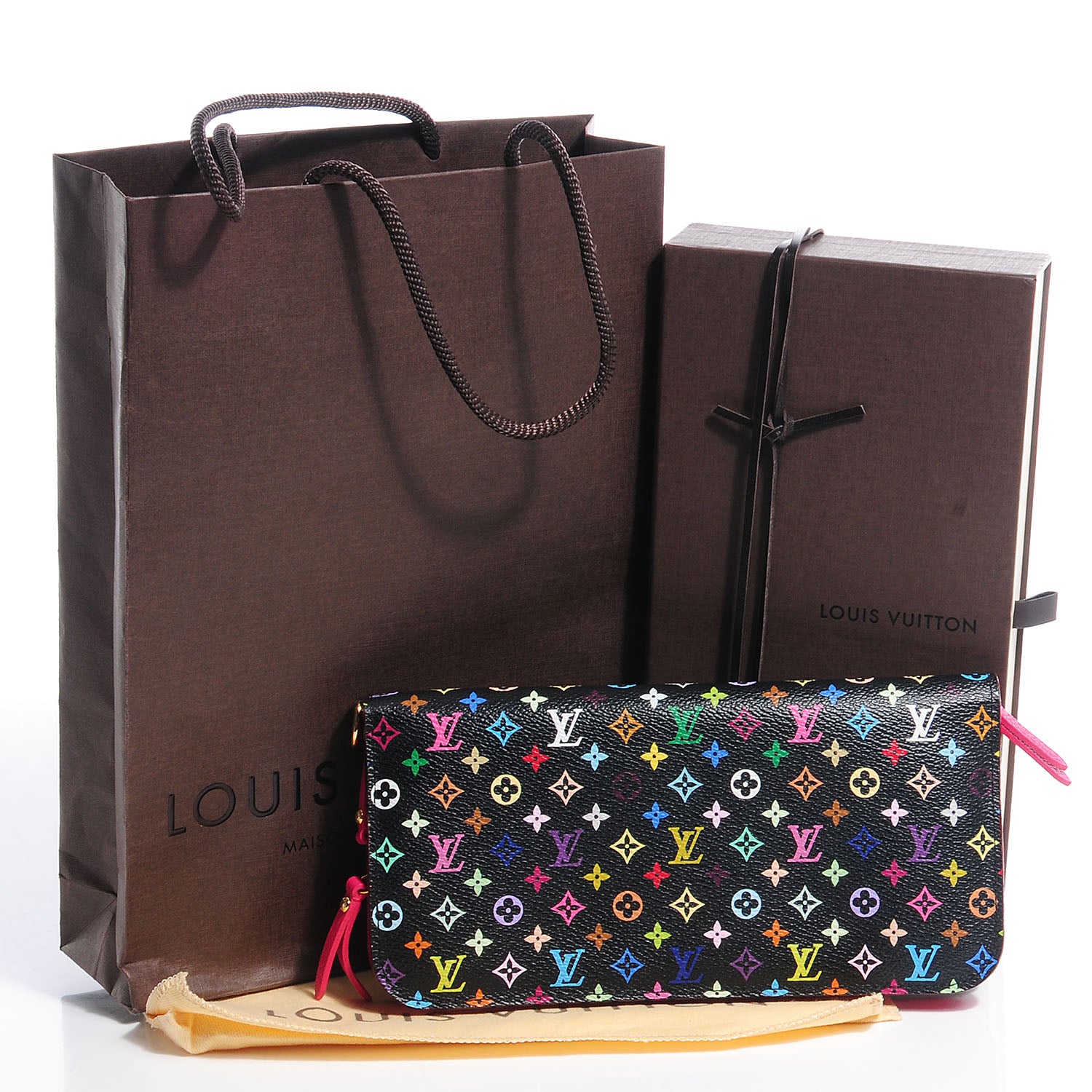 Louis Vuitton Monogram Multicolor Insolite Wallet Black Grenade 5 of 8