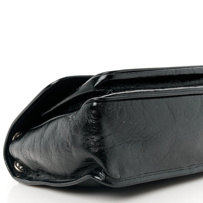 Saint Laurent Crinkled Calfskin Monogram Medium Niki Chain Satchel Black 10 of 11