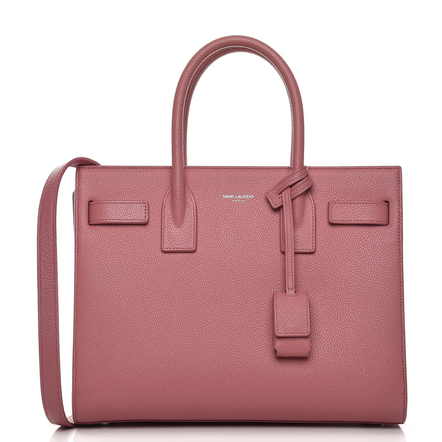 Grained Calfskin Baby Sac De Jour Dark Rose