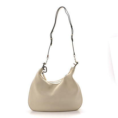 Gucci Aria Calfskin Web Large Attache Shoulder Bag Beige 1 of 9