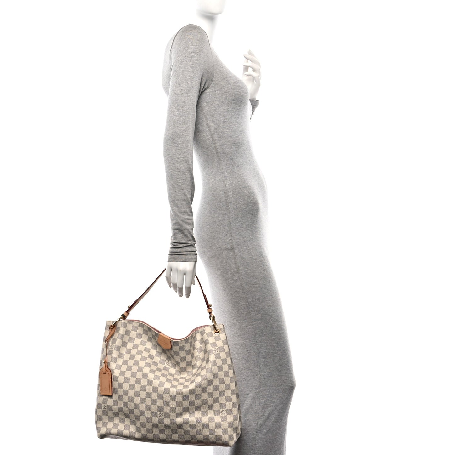 Damier Azur Graceful MM Rose Ballerine