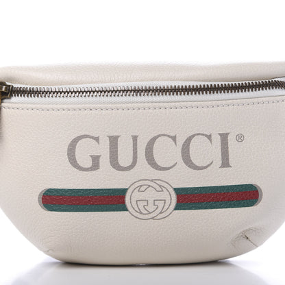 Gucci Grained Calfskin Small Logo Belt Bag White 9 of 9