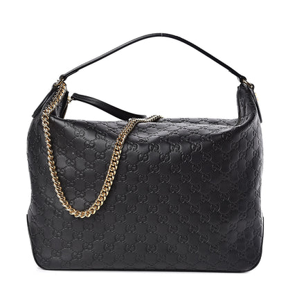 Gucci Guccissima Signature Large Linea A Hobo Black 1 of 10