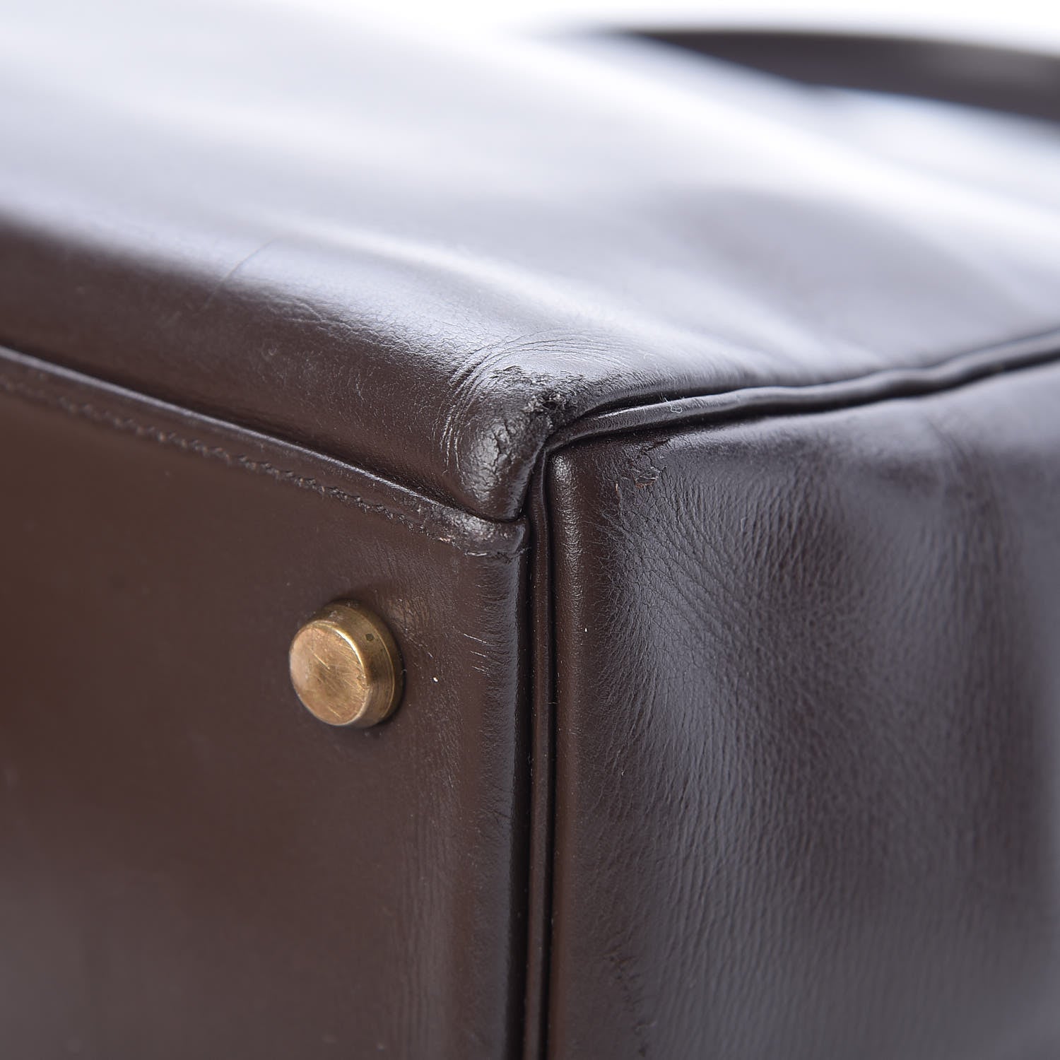 Hermes Box Kelly Retourne 32 Chocolate 61 of 64