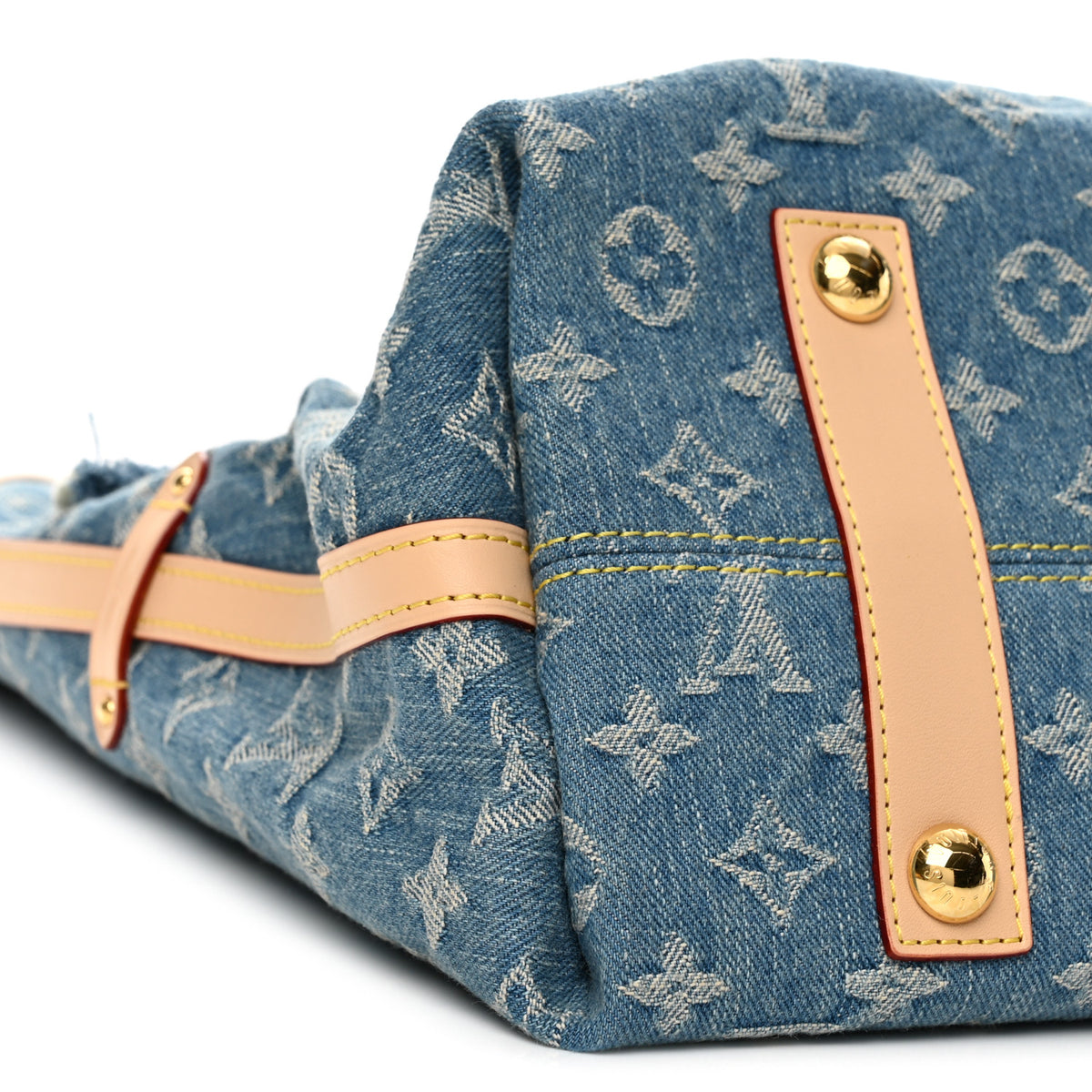Louis Vuitton Monogram Denim CarryAll MM Blue 9 of 12
