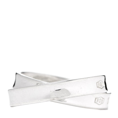 Tiffany Sterling Silver 1837 Interlocking Ring 51 5.75 3 of 4