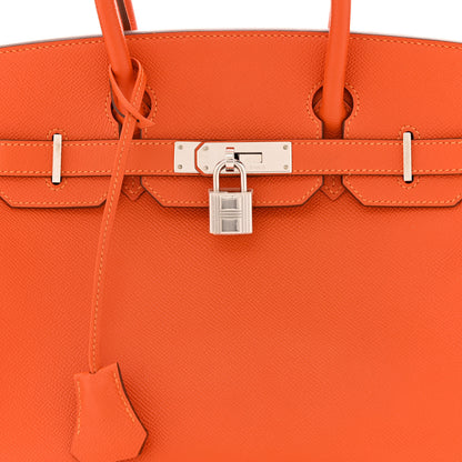 Hermes Epsom Birkin 30 Orange Poppy 8 of 13