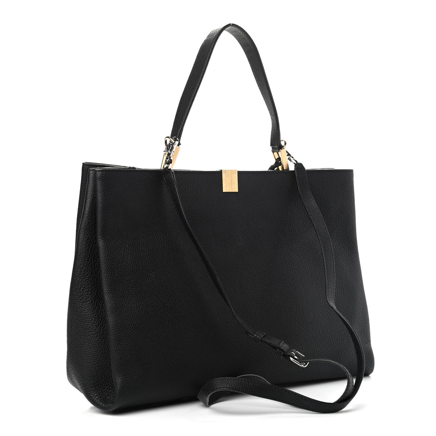 Balenciaga Calfskin Le Dix Soft Cabas M Shoulder Bag Black 3 of 11