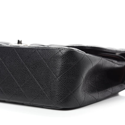 Chanel Caviar Quilted Jumbo Double Flap Black 7 of 12