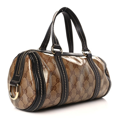 Gucci Crystal Monogram Duchessa Small Boston Bag Brown 3 of 12