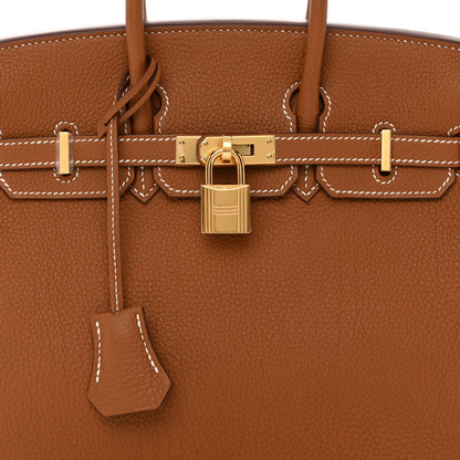 Hermes Togo Birkin 25 Gold 8 of 11