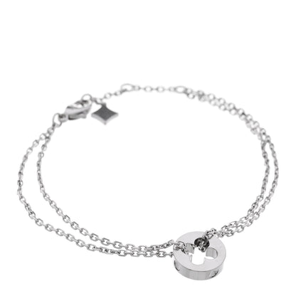 Louis Vuitton 18K White Gold Empreinte Chain Bracelet 1 of 3