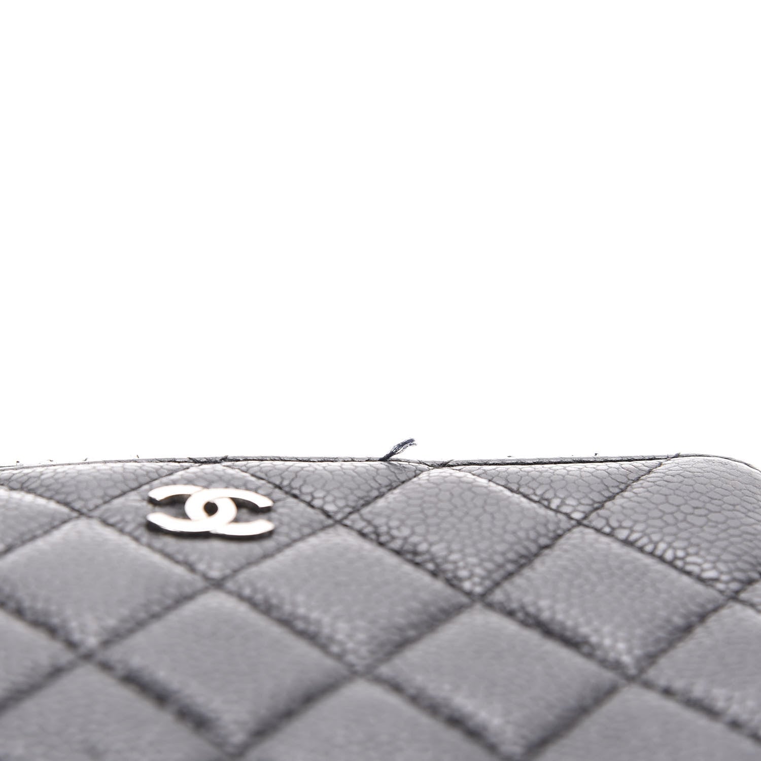 Chanel Caviar Quilted Triple Zip Wallet Black 5 of 8