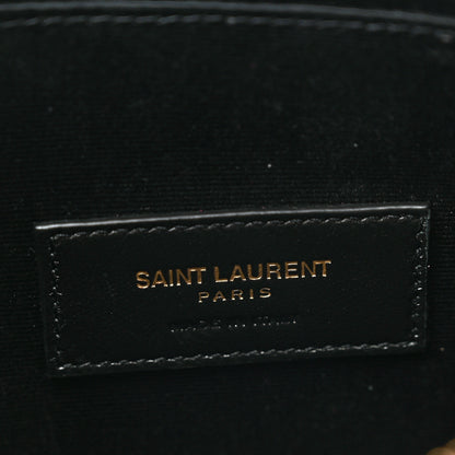 Saint Laurent Grain De Poudre Chevron Monogram Large Bill Pouch Fuxia Couture 6 of 7
