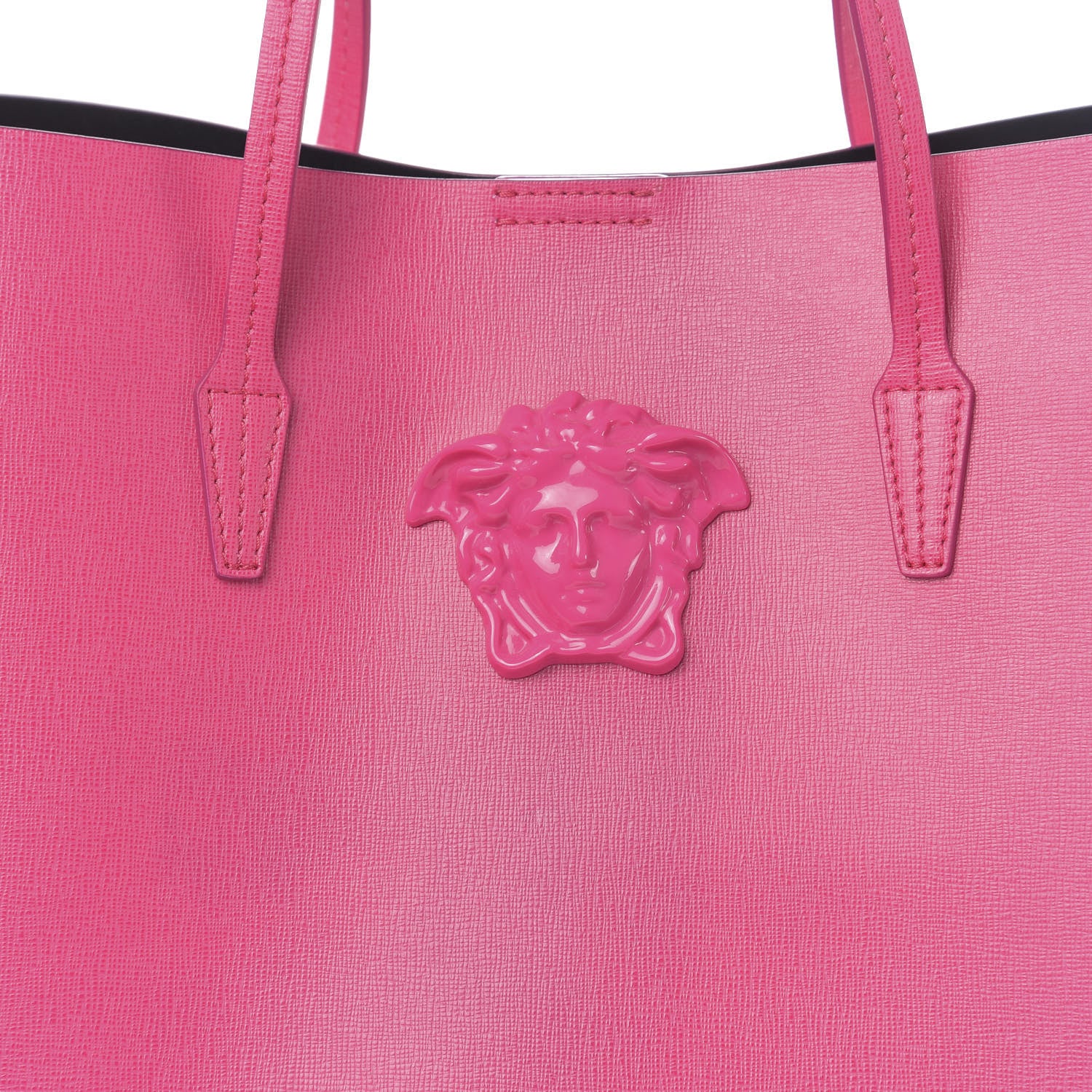Versace Saffiano Palazzo Medusa Tote Pink 11 of 11