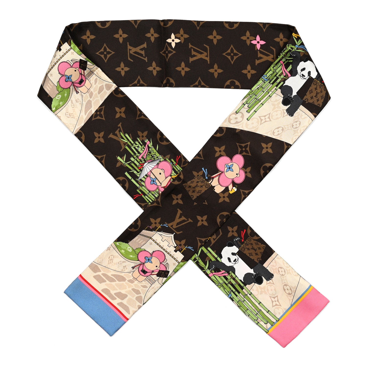 Louis Vuitton Silk Monogram 2021 Christmas Animation China Bandeau 1 of 5
