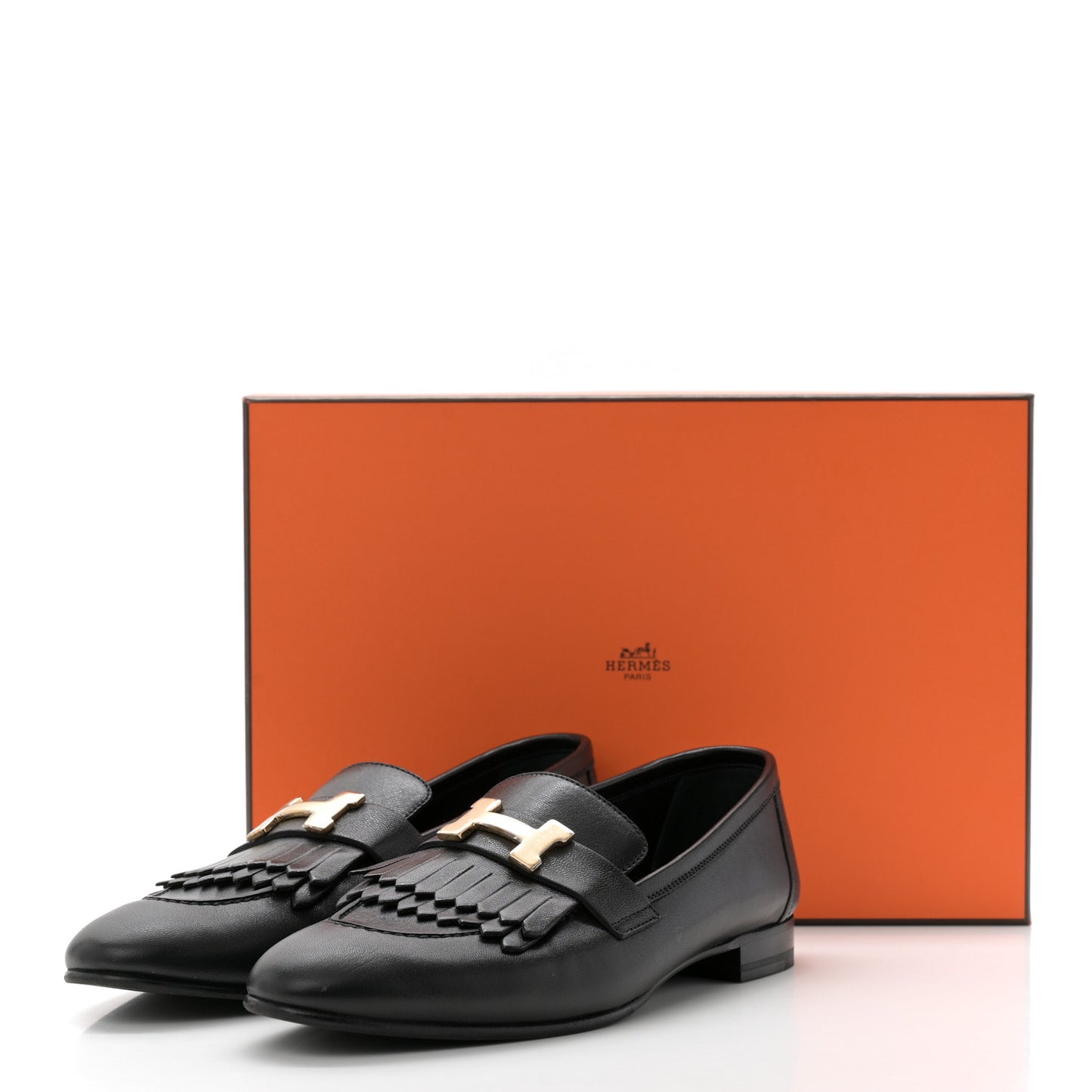 Goatskin Womens Royal Loafers 38 Black