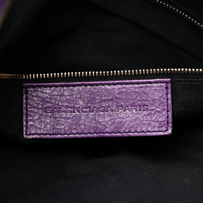 Balenciaga Agneau Classic Gold Hardware Velo Dark Violet 7 of 15
